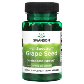 Thực phẩm chức năng Swanson Full Spectrum Grape Seed 380 mg 100 Capsules 087614110073