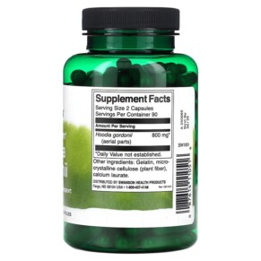 Thành phần vi chất của Swanson Full Spectrum Hoodia Gordonii 400 mg 180 Capsules 087614110516