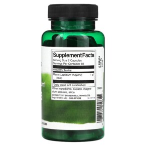 Thành phần vi chất của Swanson Full Spectrum Maca 500 mg 100 Capsules 087614019611