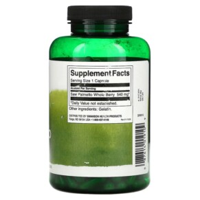 Thành phần vi chất của Swanson Full Spectrum Saw Palmetto 540 mg 250 Capsules 087614019109