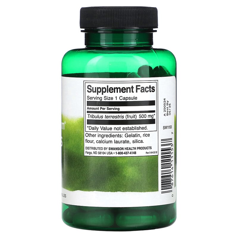 Swanson Full Spectrum Tribulus Fruit 500 mg 90 Capsules 2 Thành phần vi chất của Swanson Full Spectrum Tribulus Fruit 500 mg 90 Capsules 087614111537