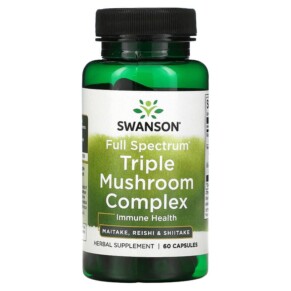 Thực phẩm chức năng Swanson Full Spectrum Triple Mushroom Complex 60 Capsules 087614113869
