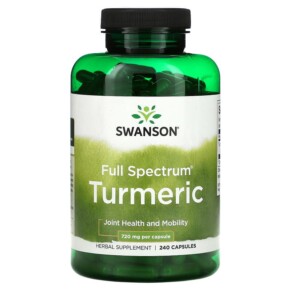 Thực phẩm chức năng Swanson Full Spectrum Turmeric 360 mg 240 Capsules 087614110752