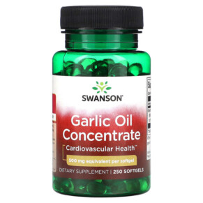 Thực phẩm chức năng Swanson Garlic Oil Concentrate 500 mg 250 Softgels 087614013930