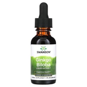 Thực phẩm chức năng Swanson Ginkgo Biloba Liquid Extract Alcohol & Sugar Free 1 fl oz (29.6 ml) 087614111766