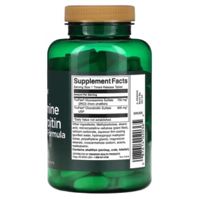 Thành phần vi chất của Swanson Glucosamine & Chondroitin 120 Tablets 087614020365