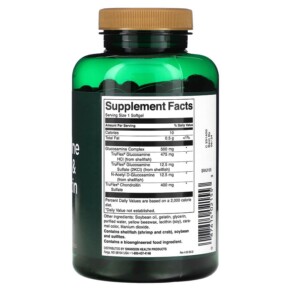 Thành phần vi chất của Swanson Glucosamine Complex & Chondroitin Sulfate 120 Softgels 087614021553