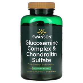 Thực phẩm chức năng Swanson Glucosamine Complex & Chondroitin Sulfate 120 Softgels 087614021553