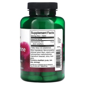 Thành phần vi chất của Swanson Glucosamine HCI 1.500 mg 100 Tablets 087614018423