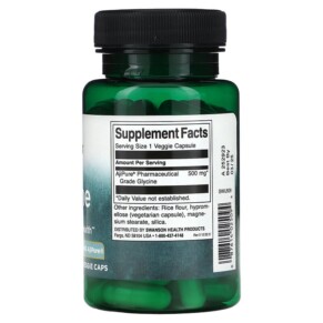 Swanson Glycine 500 mg 60 Veggie Caps 3 Thành phần vi chất của Swanson Glycine 500 mg 60 Veggie Caps 087614025094