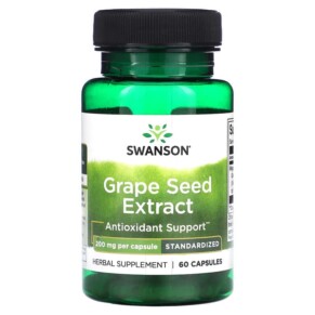 Thực phẩm chức năng Swanson Grape Seed Extract 200 mg 60 Capsules 087614140810
