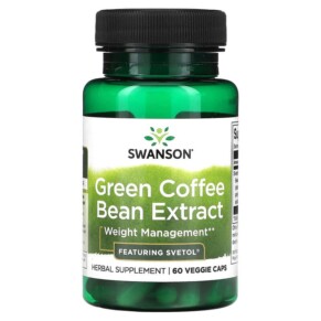 Thực phẩm chức năng Swanson Green Coffee Bean Extract 60 Veggie Caps 087614040608