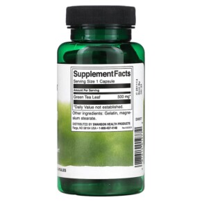 Thành phần vi chất của Swanson Green Tea 500 mg 100 Capsules 087614019772