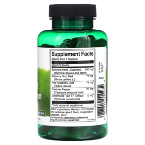 Thành phần vi chất của Swanson Herbal Eyebright Combination 100 Capsules 087614014272