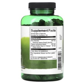 Thành phần vi chất của Swanson Herbal Prostate Complex with Saw Palmetto Pygeum and Stinging Nettle 200 Capsules 087614116846