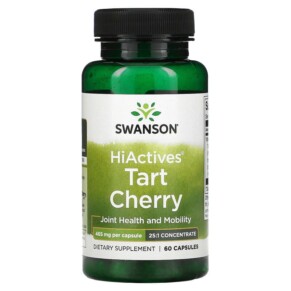 Thực phẩm chức năng Swanson HiActives Tart Cherry 465 mg 60 Capsules 087614141121