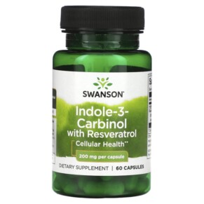 Thực phẩm chức năng Swanson Indole-3-Carbinol with Resveratrol 200 mg 60 Capsules 087614023151