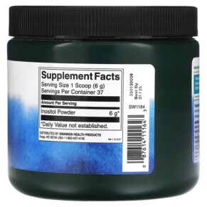 Thành phần vi chất của Swanson Inositol Powder 8 oz (227 g) 087614111643