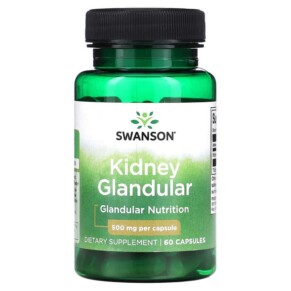 Thực phẩm chức năng Swanson Kidney Glandular 500 mg 60 Capsules 087614112251