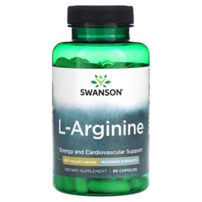 Thực phẩm chức năng Swanson L-Arginine Maximum Strength 850 mg 90 Capsules 087614117133