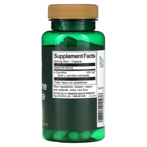 Thành phần vi chất của Swanson L-Carnitine Fumarate 450 mg 60 Capsules 087614210476