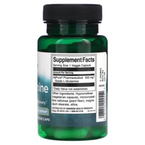 Thành phần vi chất của Swanson L-Glutamine 500 mg 60 Veggie Caps 087614024554