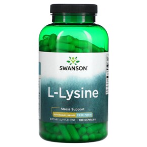 Thực phẩm chức năng Swanson L-lysine 500 mg 300 Capsules 087614012698