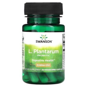 Thực phẩm chức năng Swanson L. Plantarum Probiotic 10 Billion CFU 30 Veggie EMBO Caps AP 087614190167