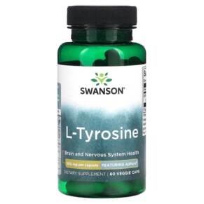 Thực phẩm chức năng Swanson L-Tyrosine 500 mg 60 Veggie Caps 087614025131