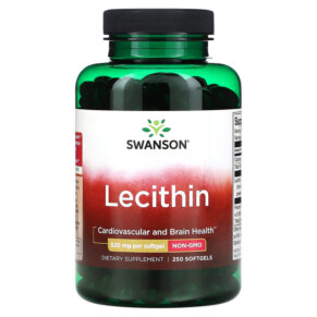 Thực phẩm chức năng Swanson Lecithin 520 mg 250 Softgels 087614115290