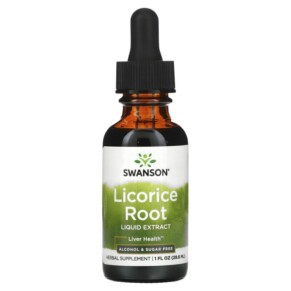 Thực phẩm chức năng Swanson Licorice Root Liquid Extract 1 fl oz (29.6 ml) 087614113234