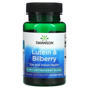 Thực phẩm chức năng Swanson Lutein & Bilberry 120 Softgels 087614029900