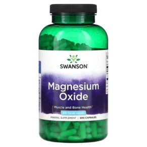 Thực phẩm chức năng Swanson Magnesium Oxide 200 mg 500 Capsules 087614011974