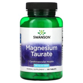 Thực phẩm chức năng Swanson Magnesium Taurate 100 mg 120 tablets 087614113647