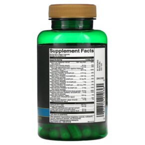 Thành phần vi chất của Swanson Men's Daily Real Food Multi Iron-Free 90 Veggie Capsules 087614210360