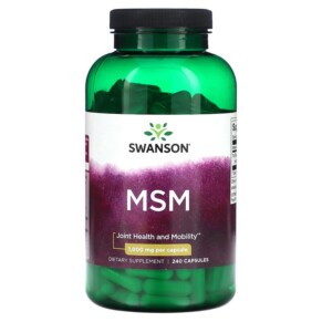 Thực phẩm chức năng Swanson MSM 1.000 mg 240 Capsules 087614026565