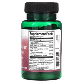 Thành phần vi chất của Swanson Multi-Glandular for Women 60 Capsules 087614113210