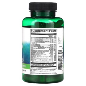 Thành phần vi chất của Swanson Multi without Iron +Energy 90 Capsules 087614018348