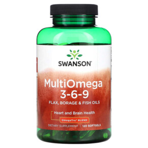 Thực phẩm chức năng Swanson MultiOmega 3-6-9 120 Softgels 087614170206