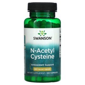 Thực phẩm chức năng Swanson N-Acetyl Cysteine Antioxidant Support 600 mg 100 Capsules 087614018546