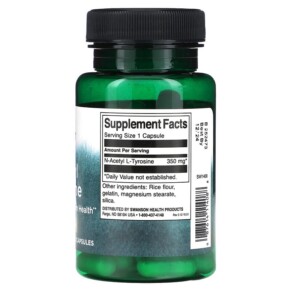 Thành phần vi chất của Swanson N-Acetyl L-Tyrosine 350 mg 60 Capsules 087614114088