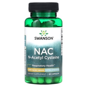 Thực phẩm chức năng Swanson NAC N-Acetyl Cysteine 1.000 mg 60 Capsules 087614118420