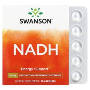 Thực phẩm chức năng Swanson NADH Peppermint 10 mg 30 Lozenges 087614023748