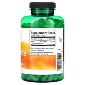 Thành phần vi chất của Swanson Niacinamide 500 mg 250 Capsules 087614010526