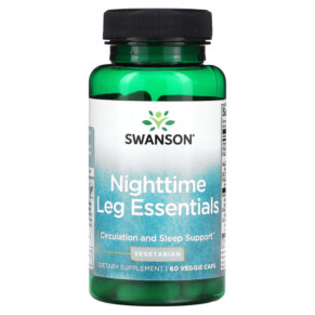 Thực phẩm chức năng Swanson Nighttime Leg Essentials 60 Veggie Caps 087614070711