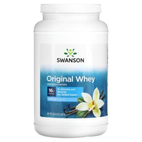 Thực phẩm chức năng Swanson Original Whey Protein Powder Vanilla 2 lb 4.5 oz (1.035 g) 087614112336