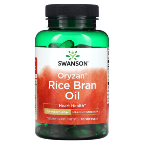 Thực phẩm chức năng Swanson Oryzan Rice Bran Oil Maximum Strength 1.000 mg 90 Softgels 087614170442