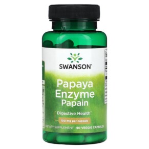 Thực phẩm chức năng Swanson Papaya Enzyme Papain 100 mg 90 Veggie Capsules 087614114279