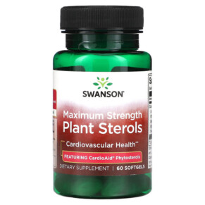 Thực phẩm chức năng Swanson Plant Sterols Maximum Strength 60 Softgels 087614025032