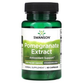 Thực phẩm chức năng Swanson Pomegranate Extract 250 mg 60 Capsules 087614142654